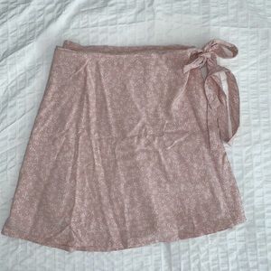 Pink Wrap Brandy Melville Skirt